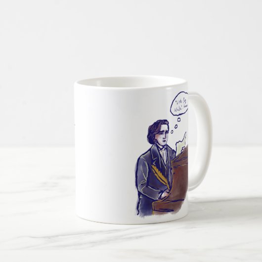 Chopin Minute Waltz Mug Koffiemok (Voorkant rechts)