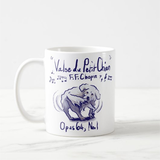 Chopin Minute Waltz Mug Koffiemok (Links)