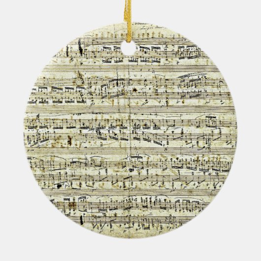 Chopin - Polonaise Keramisch Ornament (Achterkant)