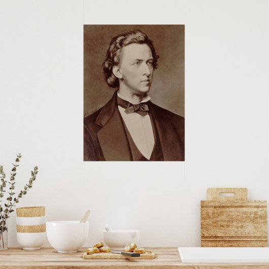Chopin Portrait Poster (Keuken)