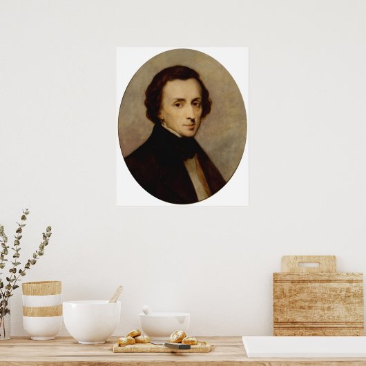 Chopin Portrait Poster (Keuken)