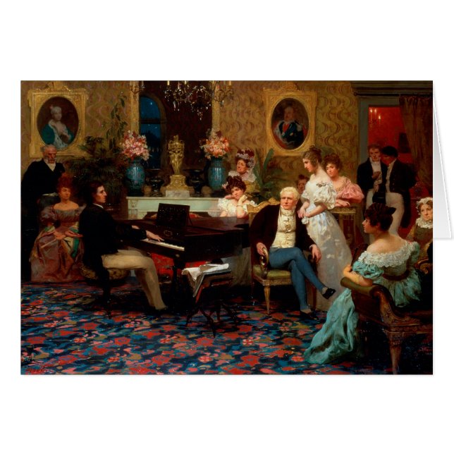 Chopin spelen op de piano (Voorkant Horizontaal)