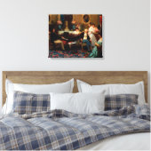 Chopin spelen op de piano canvas afdruk (Insitu (Slaapkamer))