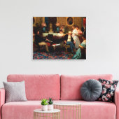 Chopin spelen op de piano canvas afdruk (Insitu (Woonkamer))