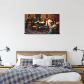Chopin spelen op de piano canvas afdruk (Insitu (Slaapkamer))