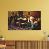 Chopin spelen op de piano canvas afdruk (Insitu (Woonkamer))