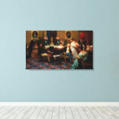 Chopin spelen op de piano canvas afdruk (Insitu (Houten vloer))