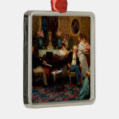 Chopin spelen op de piano metalen ornament (Rechts)