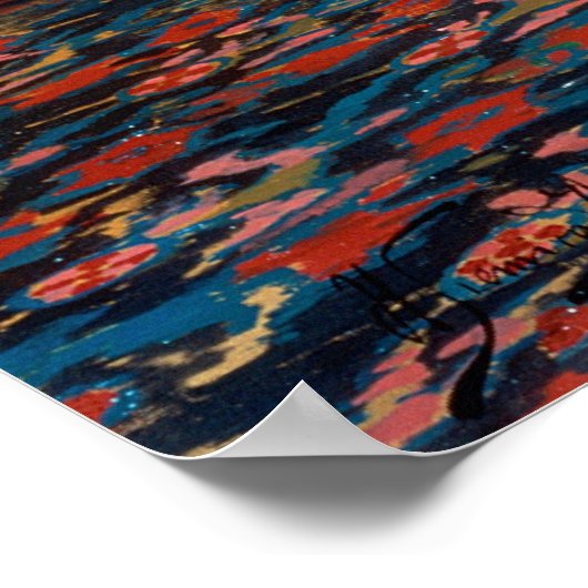 Chopin spelen op de piano poster (Hoek)