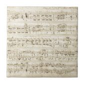 Chopin-vel muziek tegeltje (Voorkant)