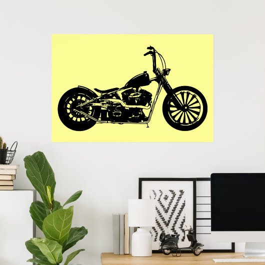 Chopper Bike Poster (Thuiskantoor)