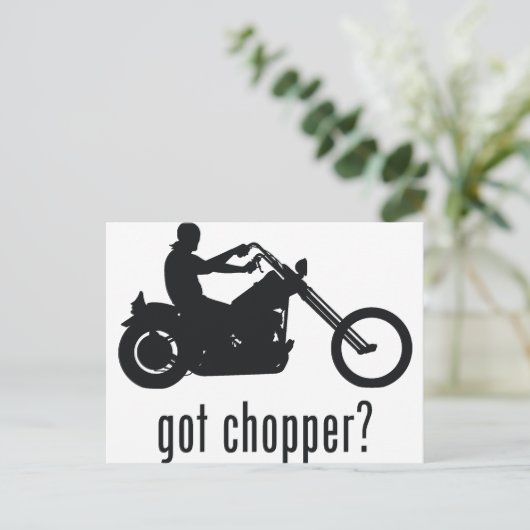 Chopper Briefkaart (Staand voorkant)