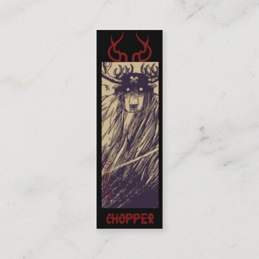 Chopper Dual Personality-Bladwijzer Mini Visitekaartje (Achterkant)