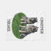 Chopper en Diesel - Happy Brothers Fleece Deken (Voorkant (Horizontaal))