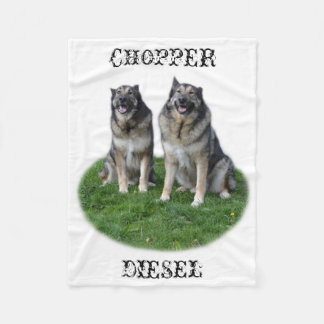 Chopper en Diesel - Happy Brothers Fleece Deken