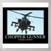 Chopper Gunner Motivatie Poster (Voorkant)