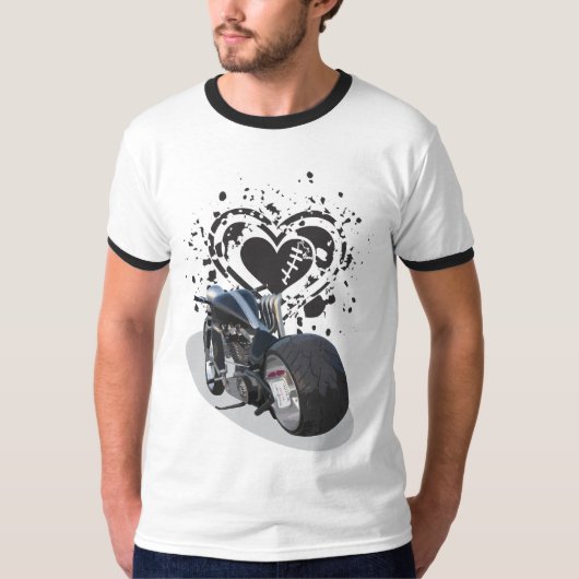 chopper heart t-shirt (Voorkant)