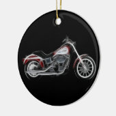 Chopper Hog-zwaargewicht motorfiets Keramisch Ornament (Links)