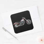 Chopper Hog-zwaargewicht motorfiets Vierkante Sticker (Envelop)