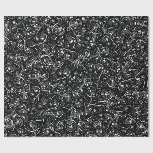 Chopper Mania Print Patroon Cadeaupapier (Vlak)