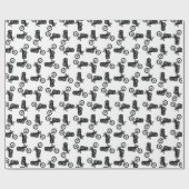 Chopper Mania Print Patroon Cadeaupapier (Vlak)