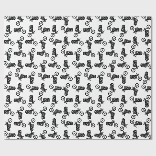 Chopper Mania Print Patroon Cadeaupapier (Vlak)