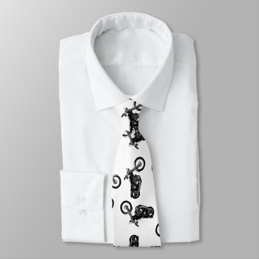 Chopper Mania Print Patroon Stropdas (Gebonden)