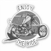  Chopper Motorcycle Geniet van de rit Sticker (Voorkant)