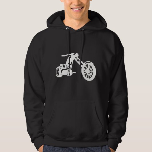 Chopper motorfiets hoodie (Voorkant)