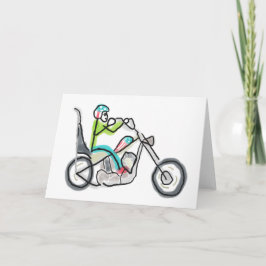 Chopper Motorfiets Stickman Kaart