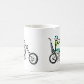Chopper Motorfiets Stickman Koffiemok (Center)