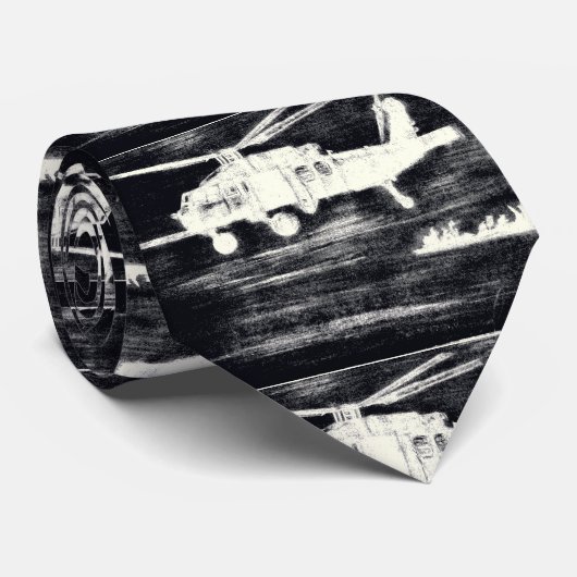 Chopper negatief stropdas (Opgerold)