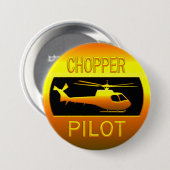 Chopper Pilot Ronde Button 7,6 Cm (Voorkant /achterkant)