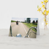 Chopper Rider Wenskaart Kaart (Gele Bloem)