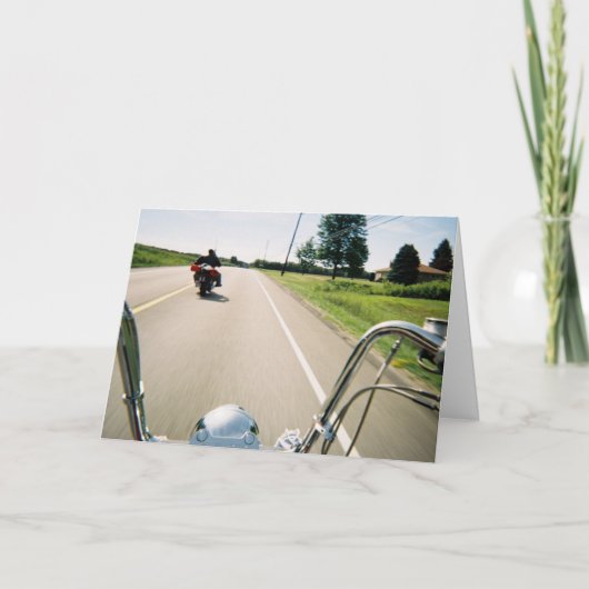 Chopper Rider Wenskaart Kaart (Voorkant)