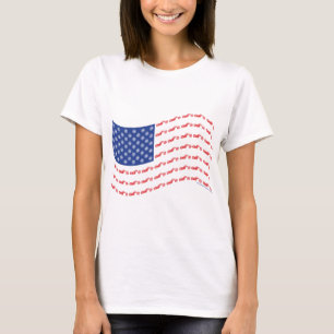 Chopper-vlag-golf T-shirt
