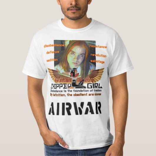 Choppergirl Disobedience = T-shirt voor vrijheid (Voorkant)