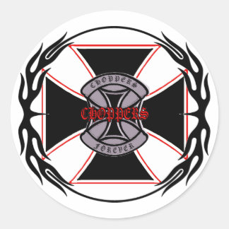 choppermaniak ronde sticker
