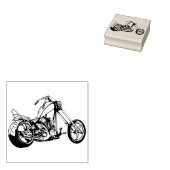Choppermotor Rubberstempel (Gestempeld)