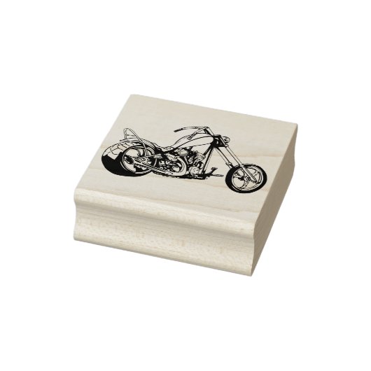 Choppermotor Rubberstempel (Stempel)