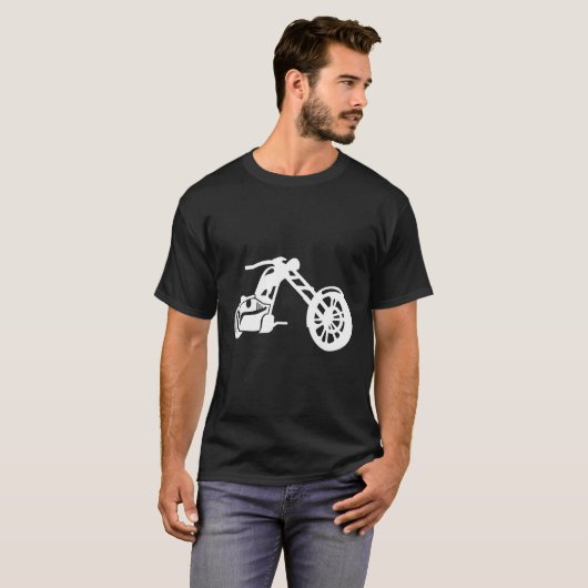 Choppermotor T-shirt (Voorkant volledig)