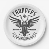 Choppers motorfietsen papieren bordje (Voorkant)