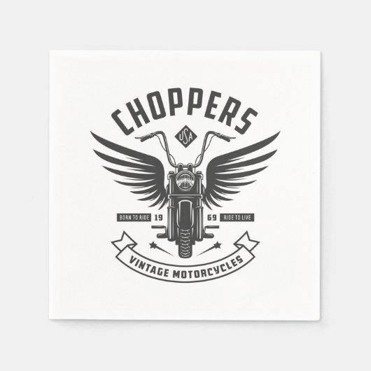 Choppers  motorfietsen servet (Voorkant)