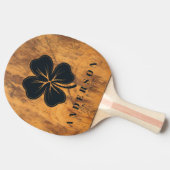 Chopping Block Four Leaf Clover with Name Tafeltennisbatje (Zijkant)