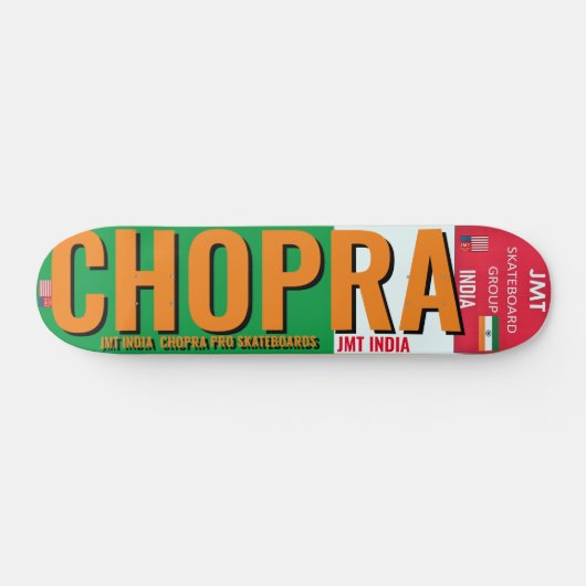 CHOPRA JMT INDIA 7 3/4" Skateboard Deck (Horizontaal)