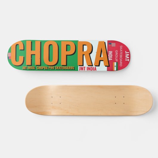 CHOPRA JMT INDIA 7 3/4" Skateboard Deck (Horizontaal)