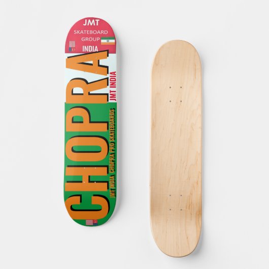CHOPRA JMT INDIA 7 3/4" Skateboard Deck (Voorkant)