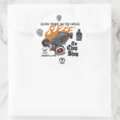 Chopshop2, stempel, 40794_1523095088132_155724727. ronde sticker (Tas)