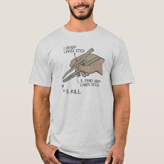 Chopstick Ninja T-shirt (Voorkant)