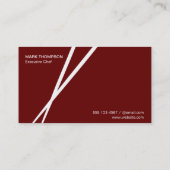 Chopstick (variatie rood) visitekaartje (Achterkant)